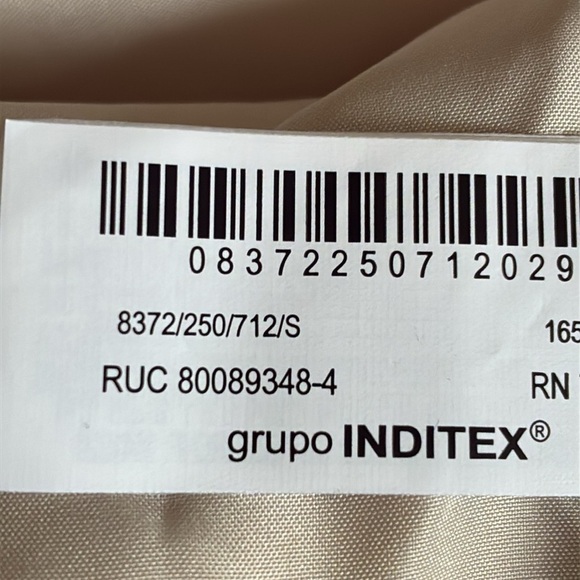 NWOT Zara Ecru Faux Shearling Collared Jacket. Size S. - Picture 9 of 12